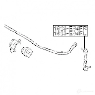 Стойка стабилизатора, тяга FEBEST 1923e84fr 3W87 KG 4056111102276 3824541 - Изображение 2