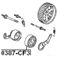 Натяжной ролик приводного ремня FEBEST 4056111075839 0387cf3 3822935 1SH EB - Изображение 2
