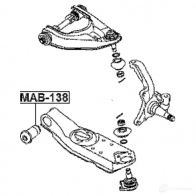 Сайлентблок FEBEST 4056111080161 0 P8UK 3827305 mab138 - Изображение 2