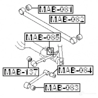 Сайлентблок FEBEST D 5DGJ mab137 3827304 4056111076614 - Изображение 2