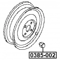 Гайка крепления колеса FEBEST ZK RXT4 0385-002 1440023994 - Изображение 2