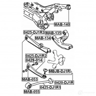 Сайлентблок FEBEST 4056111069470 mab135 W 3TT3C 3827302 - Изображение 2