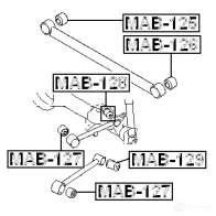 Сайлентблок FEBEST 3827295 4056111064383 H G9WMQA mab128 - Изображение 2
