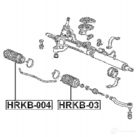 Пыльник рулевой рейки FEBEST 4056111023205 3826683 hrkb03 XJ0IM I - Изображение 2