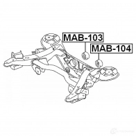 Крепление дифференциала FEBEST KQ4 MZ 3827271 mab104 4056111024479 - Изображение 2