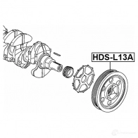 Шкив коленвала FEBEST 4056111111117 190774877 C86 TH hdsl13a - Изображение 2