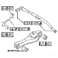 Сайлентблок FEBEST 4056111024509 mab091 O 3LT3RC 3827259 - Изображение 2