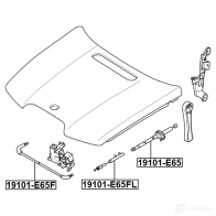 Тросик замка капота FEBEST G5Z U7W 1440023152 19101-E65F - Изображение 2