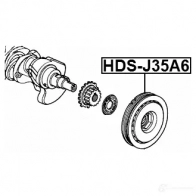 Шкив коленвала FEBEST 1270606722 4056111115306 PCUN VI hdsj35a6 - Изображение 2