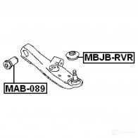 Сайлентблок FEBEST 3827257 mab089 X1L 8538 4056111014289 - Изображение 2