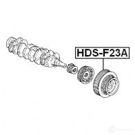 Шкив коленвала FEBEST hdsf23a X1P NHU 4056111048239 3826590 - Изображение 2