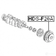 Шкив коленвала FEBEST GY RNDVB 4056111015712 hdsf20a 3826589 - Изображение 2
