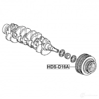 Шкив коленвала FEBEST 3826587 2 XU3I hdsd16a 4056111065502 - Изображение 2