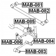 Сайлентблок FEBEST mab082 W5S A2PF 3827249 4056111015842 - Изображение 2