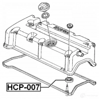 Уплотнительное кольцо оси свечи зажигания FEBEST 3826566 hcp007 4056111102344 93FH J6 - Изображение 2