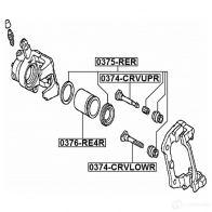 Направляющий болт тормозного суппорта FEBEST H9FJ S 0374crvupr 3822846 4056111105383 - Изображение 2