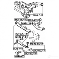 Сайлентблок FEBEST mab055 LX07F 1Y 3827228 4056111025728 - Изображение 2