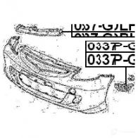 Кронштейн крепления бампера FEBEST GU64 S7 4056111105826 1270591754 0337gdrh - Изображение 2