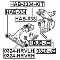 Ремкомплект шаровой опоры FEBEST 3826553 hbjbjz 09 ACIM 4056111010069 - Изображение 2