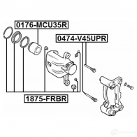 Ремкомплект суппорта FEBEST 1875frbr 3824499 4056111107578 5OS7H 0Z - Изображение 2
