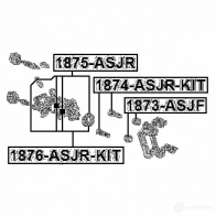 Ремкомплект суппорта FEBEST 1875asjr 1436947117 PSQ Y2 - Изображение 2