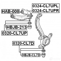 Ремкомплект шаровой опоры FEBEST hbjbcl7d IGE8 36 4056111031927 3826550 - Изображение 2