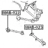 Сайлентблок FEBEST LTJO UPT 4056111000541 3827205 mab023 - Изображение 2