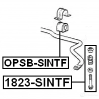 Стойка стабилизатора, тяга FEBEST 87A H2 4056111072760 3824492 1823sintf - Изображение 2