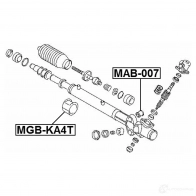 Крепление рулевой рейки FEBEST mab007 4056111004921 3827190 JT HN96 - Изображение 2