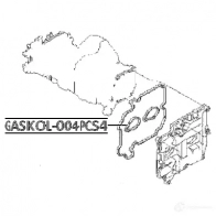 Уплотнительное кольцо оси свечи зажигания FEBEST 1436947899 gaskol004pcs4 9WCF O - Изображение 2