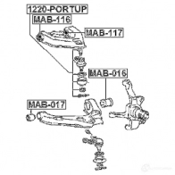 Сайлентблок FEBEST mab017 4056111000268 6 B4J07M 3827199 - Изображение 2
