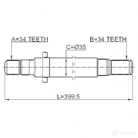 Приводной вал FEBEST 1436947160 1812zafcrh 5 WWJDKI - Изображение 2