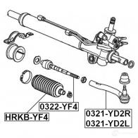 Рулевая тяга FEBEST 0322yf4 7C8F W 4056111055305 3822753 - Изображение 2