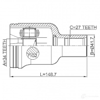 Шрус граната FEBEST 4056111118468 1424770102 A LY0YJ 1811antrh - Изображение 2
