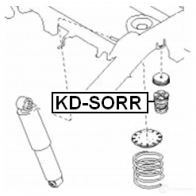Отбойник амортизатора FEBEST 4056111112428 593029880 K D9LY kdsorr - Изображение 2