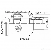 Шарнирный комплект, приводной вал FEBEST 1440023128 9 ZQS3 1811-A22DMRH - Изображение 2