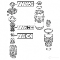 Опора амортизатора FEBEST BT 5N08I vwss001 3830579 4056111028262 - Изображение 2