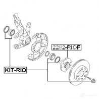 Ступичный подшипник FEBEST kitrio 3827085 4056111060071 XC 0BKJ7 - Изображение 2