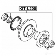 Подшипник ступицы колеса, комплект FEBEST 77ULA E 4056111118987 1270608026 kitl200 - Изображение 2