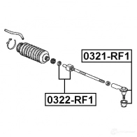 Рулевая тяга FEBEST 3822748 K3YAK 4L 4056111021607 0322rf1 - Изображение 2