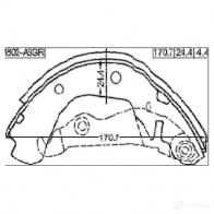 Тормозная колодка FEBEST 162490255 4056111099064 1802asgr 6CE LNPK - Изображение 2