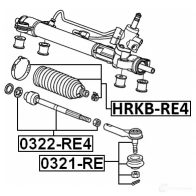 Рулевая тяга FEBEST 0322re4 4U7 S82T 4056111074290 3822747 - Изображение 2