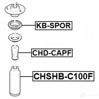 Опорный подшипник FEBEST kbspor 1437403792 DXF A0 - Изображение 2