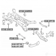 Подвеска, рычаг независимой подвески колеса FEBEST KAB-SPF1RR 1440024532 WX7XE G - Изображение 2