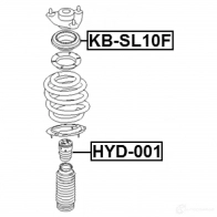 Опорный подшипник FEBEST 4056111083131 2C SNMDI 3827059 kbsl10f - Изображение 2