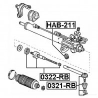 Рулевая тяга FEBEST 0322rb 4056111063546 LN LWP 3822745 - Изображение 2