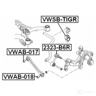 Втулка стабилизатора FEBEST 61S D1 4056111120058 1270618876 vwsbtigr - Изображение 2