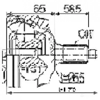 Шрус граната FEBEST M8 4YJ 3824473 1810ant 4056111118178 - Изображение 2