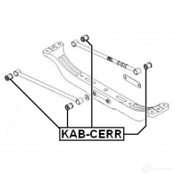 Сайлентблок FEBEST kabcerr TXY6U B 3827044 4056111058139 - Изображение 2