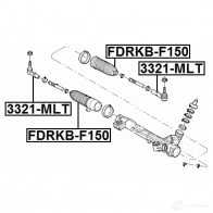 Пыльник рулевой рейки FEBEST 7VVF 5 1424889920 fdrkbf150 - Изображение 2